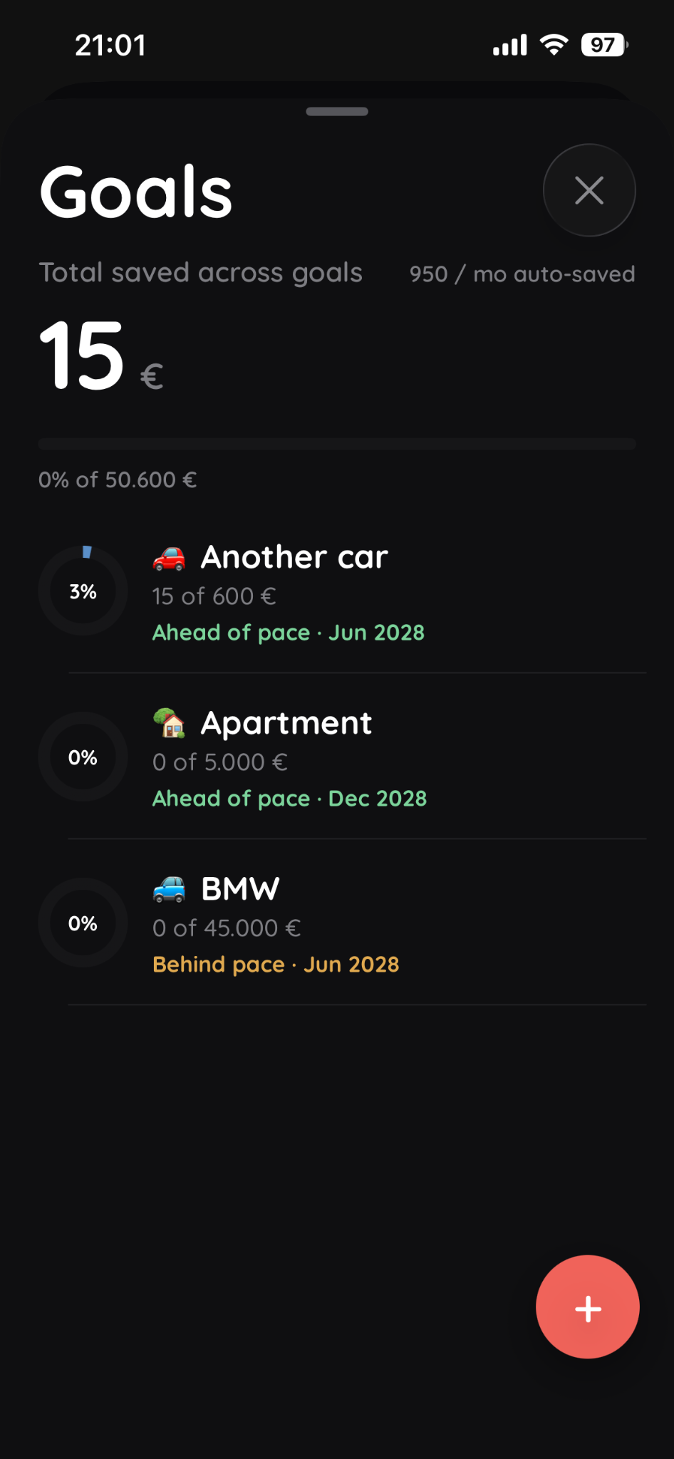 PLYVA goals screen